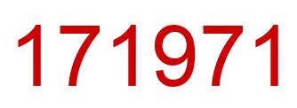 Number 171971 red image