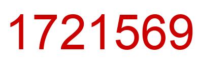Number 1721569 red image