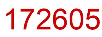 Número 172605 imagen rojo