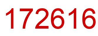 Number 172616 red image