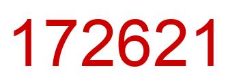Número 172621 imagen rojo