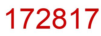 Número 172817 imagen rojo