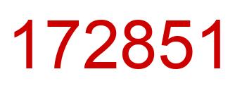 Número 172851 imagen rojo
