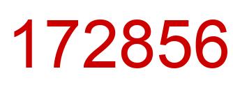 Número 172856 imagen rojo