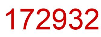 Número 172932 imagen rojo