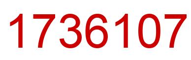 Number 1736107 red image