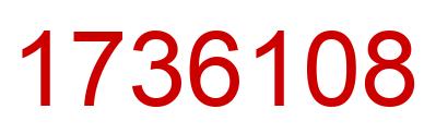 Number 1736108 red image