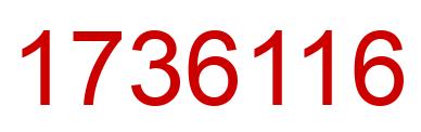 Number 1736116 red image