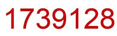 Number 1739128 red image