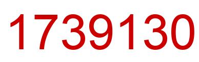 Número 1739130 imagen rojo