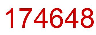 Número 174648 imagen rojo