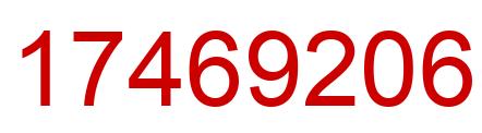 Número 17469206 imagen rojo