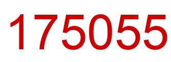 Number 175055 red image