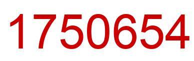Number 1750654 red image