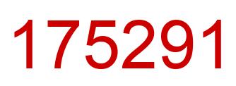 Número 175291 imagen rojo