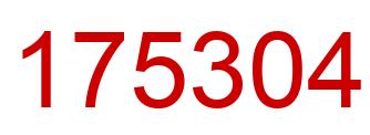 Number 175304 red image
