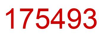 Número 175493 imagen rojo