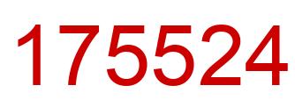 Number 175524 red image
