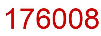 Number 176008 red image