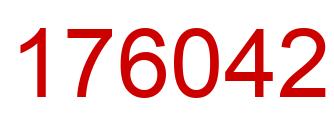 Number 176042 red image