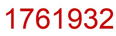 Número 1761932 imagen rojo