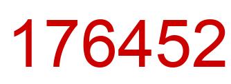 Número 176452 imagen rojo