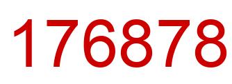 Número 176878 imagen rojo