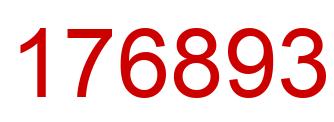 Número 176893 imagen rojo