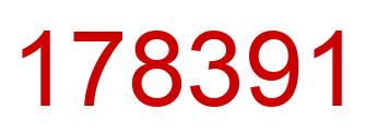 Number 178391 red image
