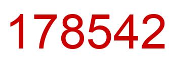 Number 178542 red image