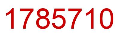 Número 1785710 imagen rojo