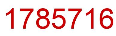 Number 1785716 red image