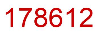 Number 178612 red image