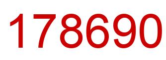 Number 178690 red image
