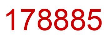 Number 178885 red image