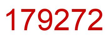Número 179272 imagen rojo