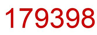 Número 179398 imagen rojo
