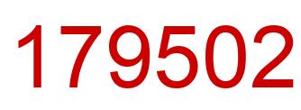Number 179502 red image