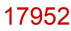 Número 17952 imagen rojo