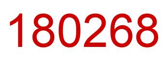 Number 180268 red image
