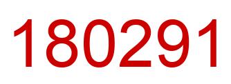 Number 180291 red image