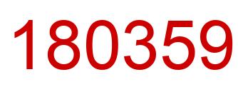 Número 180359 imagen rojo