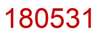 Número 180531 imagen rojo