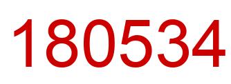 Number 180534 red image
