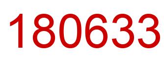 Number 180633 red image