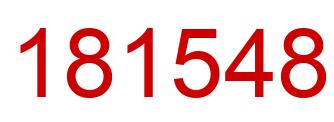 Number 181548 red image
