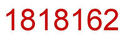 Number 1818162 red image