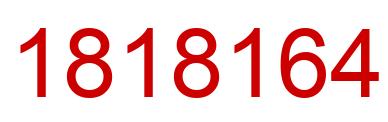Number 1818164 red image