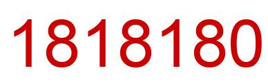 Número 1818180 imagen rojo