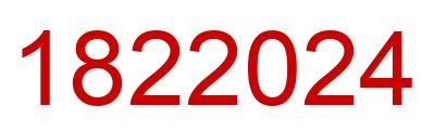 Number 1822024 red image